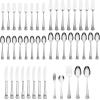 image:imageLenox Silverware Set Butterfly Meadow 2Piece Spreader Set 1810 Stainless Steel Dishwasher Safe Porcelain Handles Butter Knife Cheese Spreader Home And Kitchen Utensils Sets Silver 2 Piece65Piece Flatware Set