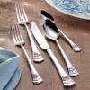image:imageLenox Silverware Set Butterfly Meadow 2Piece Spreader Set 1810 Stainless Steel Dishwasher Safe Porcelain Handles Butter Knife Cheese Spreader Home And Kitchen Utensils Sets Silver 2 Piece65Piece Flatware Set