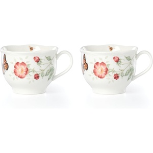image:imageLenox Butterfly Meadow 3Piece Stackable Bowl Set 305 LB MultiLatte Mugs  Set of 2