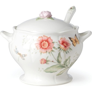 image:imageLenox Butterfly Meadow 3Piece Stackable Bowl Set 305 LB MultiSoup ToureenLadle