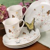 image:imageLenox 810138 Butterfly Meadow Seasonal 4Piece Mug Set Christmas Drinkware Holiday HostingMugs  Set of 4