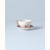 image:imageLenox Butterfly Meadow Figural Cup and Saucer Set YellowCup and Saucer  Pink