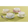 image:imageLenox Butterfly Meadow Figural Cup and Saucer Set YellowCup and Saucer  Pink