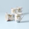 image:imageLenox Butterfly Meadow Hydrangea 4Piece Porcelain Mug Set 4 Count Pack of 1 MultiMugs  Set of 4