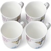 image:imageLenox Butterfly Meadow Hydrangea 4Piece Porcelain Mug Set 4 Count Pack of 1 MultiMugs  Set of 4