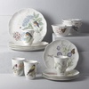 image:imageLenox Coffee Mug Set Butterfly Meadow Flutter 4Piece Mugs Service For 4 12 Ounce Mug Chip Resistant White Porcelain Microwave And Dishwasher Safe Ceramic Mugs Coffee Cups Assorted 4 Piece12Piece Dinnerware Set