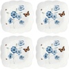 Butterfly Meadow Square 4-Piece Dinner Plates