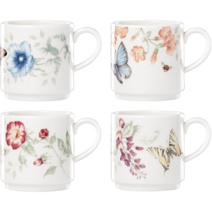 image:imageLenox 892798 Butterfly Meadow 6Piece Mug SetStacking Mugs  Set of 4