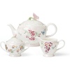 image:imageLenox Dinnerware Set Butterfly Meadow Pink 12Piece Set Service For 4 Porcelain Bowls Plates And Bowls Set Microwave Safe Dishwasher Safe Dishes Home amp Kitchen Assorted 12 Pieces5Piece Tea Set