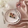 image:imageLenox Dinnerware Set French Perle Scallop Blush 12Piece Set Service For 4 Stoneware Dishwasher Safe Microwave Safe Plates and Bowls sets Dish Set Plate Set Home And Kitchen Pink 12 Piece