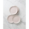 image:imageLenox Dinnerware Set French Perle Scallop Blush 12Piece Set Service For 4 Stoneware Dishwasher Safe Microwave Safe Plates and Bowls sets Dish Set Plate Set Home And Kitchen Pink 12 Piece