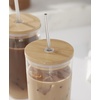 image:imageLenox Drinkware Tuscany Classics Cold Beverage Set Of 4 Iced Coffee Cups With Straws amp Lids Borosilicate Material Dishwasher Safe Coffee Glasses Drinking Glasses Glass Cups Clear 12 Piece
