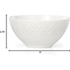image:imageLenox 888917 Chelse Muse Fleur Matte Black 4Piece Bowl SetAllPurpose Bowl