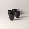 image:imageLenox 888917 Chelse Muse Fleur Matte Black 4Piece Bowl SetMugs  Set of 4