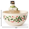 image:imageLenox 890765 Holiday Ornament Candy Jar Christmas HostingBowl  Snowman