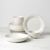 image:imageLenox 891196 French Perle Groove White 12Piece Pasta Bowl Dinnerware Set Service For 412Piece Dinnerware Set Bowls