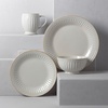 image:imageLenox 891196 French Perle Groove White 12Piece Pasta Bowl Dinnerware Set Service For 44Piece Place Setting