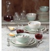 image:imageLenox 891196 French Perle Groove White 12Piece Pasta Bowl Dinnerware Set Service For 44Piece Place Setting