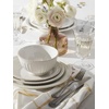 image:imageLenox 891196 French Perle Groove White 12Piece Pasta Bowl Dinnerware Set Service For 4AllPurpose Bowls  Set of 4