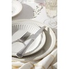 image:imageLenox 891196 French Perle Groove White 12Piece Pasta Bowl Dinnerware Set Service For 4Dinner Plates  Set of 4