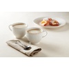 image:imageLenox 891196 French Perle Groove White 12Piece Pasta Bowl Dinnerware Set Service For 4Latte Mugs  Set of 2