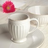 image:imageLenox 891196 French Perle Groove White 12Piece Pasta Bowl Dinnerware Set Service For 4Mugs  Set of 4