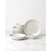 image:imageLenox 893544 French Perle Scallop 4Piece Accent Plate Set Matte OffWhite12Piece Dinnerware Set Bowls