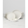 image:imageLenox 893544 French Perle Scallop 4Piece Accent Plate Set Matte OffWhite24Piece Dinnerware Set