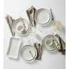 image:imageLenox 893544 French Perle Scallop 4Piece Accent Plate Set Matte OffWhite24Piece Dinnerware Set