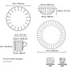 image:imageLenox 893544 French Perle Scallop 4Piece Accent Plate Set Matte OffWhite4Piece Place Setting White