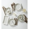 image:imageLenox 893544 French Perle Scallop 4Piece Accent Plate Set Matte OffWhiteDinner Plates  Set of 4 Perle
