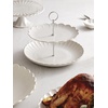 image:imageLenox 893544 French Perle Scallop 4Piece Accent Plate Set Matte OffWhiteTiered Server White