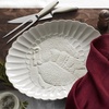 image:imageLenox 893544 French Perle Scallop 4Piece Accent Plate Set Matte OffWhiteTurkey Platter