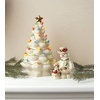 image:imageLenox 896878 Treasured Traditions Pink Lit Tree OrnamentLit Tree  Ivory