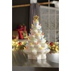 image:imageLenox 896878 Treasured Traditions Pink Lit Tree OrnamentLit Tree  Ivory