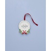 image:imageLenox Christmas Tree Ornaments Holly Frame Silverplated Ornament Round Picture Frame Red Ribbon for Hanging Christmas Decor Tree Decor Family Picture Ornaments Silver 1Piece 25x35Inch
