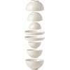 image:imageLenox French Perle Dessert Plates White Set of 48Piece Nested Dinnerware Set