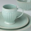 image:imageLenox French Perle Groove Dinnerware Stoneware Latte Mugs Set of 24Piece Place Setting