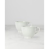 image:imageLenox French Perle Groove Dinnerware Stoneware Latte Mugs Set of 2Latte Mugs Set of 2