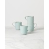 image:imageLenox French Perle Scallop Ice Blue Mug Set Set of 4 Stoneware Dinnerware Microwave amp Dishwasher SafeMugs  Set of 4  Ice Blue