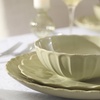 image:imageLenox Stoneware Dinnerware Sets For 8 French Perle Scallop Matcha 24Piece Dinnerware Set Service For 8 Dishwasher Safe Ceramic Plates Stoneware Dinner Plates and Bowls Sets Green 24 Piece