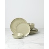 image:imageLenox Stoneware Dinnerware Sets French Perle Scallop Matcha 12Piece Dinnerware Set Service For 4 Green Dishes Set for 4 Dishwasher Safe Stoneware Dinner Plates and Bowls Sets Green 12 Piece