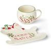 Santa Cookies & Milk Set