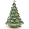 image:imageLenox 896878 Treasured Traditions Pink Lit Tree OrnamentLit Tree  Green