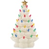 image:imageLenox 896878 Treasured Traditions Pink Lit Tree OrnamentLit Tree  Ivory