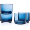 image:imageLenox 897841 Tuscany Classics Stackable Coolers Set Of 4 SmokeShort Glasses  Set of 4  Blue