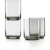 Tall Glasses  Set of 4  Smoke
