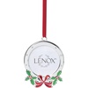 image:imageLenox Christmas Tree Ornaments Holly Frame Silverplated Ornament Round Picture Frame Red Ribbon for Hanging Christmas Decor Tree Decor Family Picture Ornaments Silver 1Piece 25x35Inch