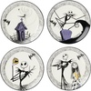 image:imageLenox Dinnerware Set Nightmare Before Christmas Accent Plates Set For 4 Jack Skellington Halloween Decor Indoor Porcelain Dishwasher Safe Microwave Safe Halloween Dishes WhiteBlack 4 PiecesAccent Plates