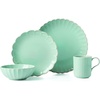 image:imageLenox French Perle Scallop Ice Blue 4Pc Place Setting 5554Piece Placesetting  Ice Blue